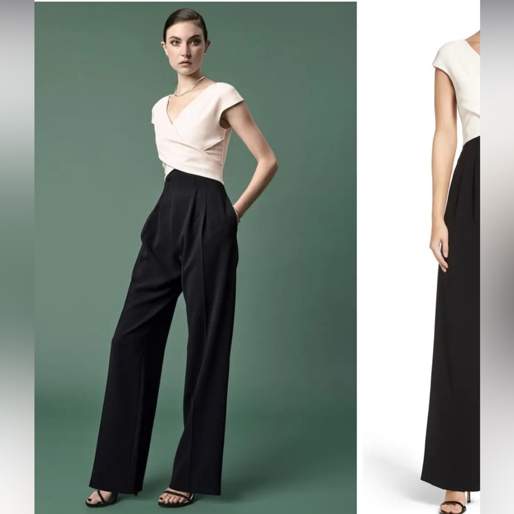 Eliza J Elegant wide leg jumpsuit, size 10 - Picture 2 of 10